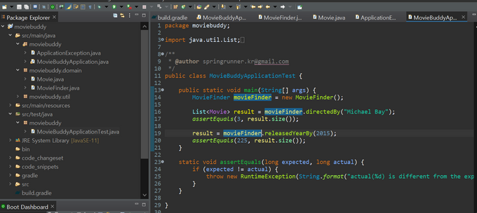 modify test